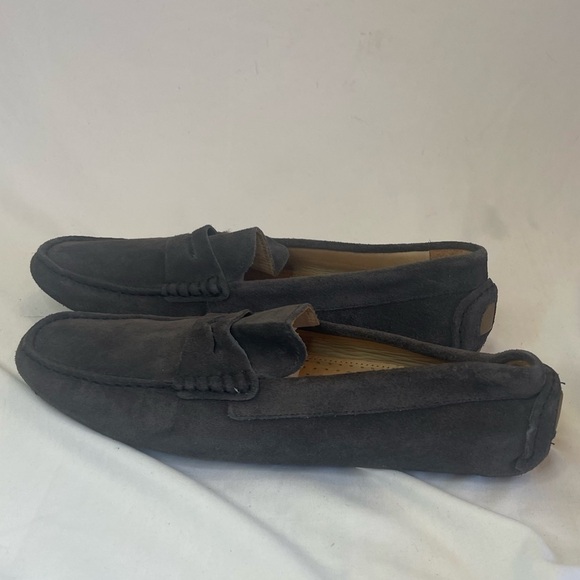 The Men's Store Bloomingdale’s Moc Toe Slippers Size 8 Brown Suede - Picture 6 of 10
